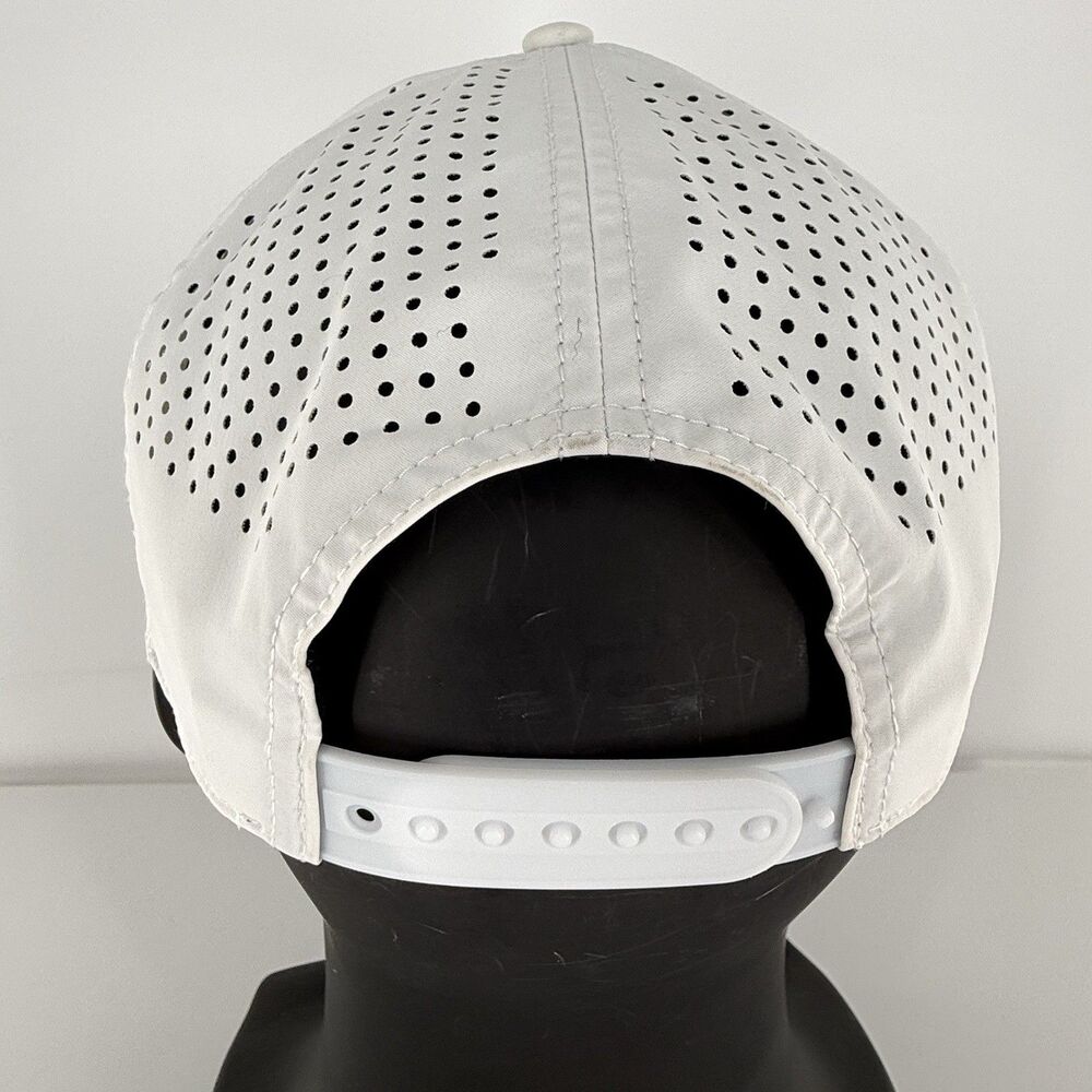 Branded Bills Nash White Golf Hat Snapback Rope Performance Cap - Picture 6 of 15